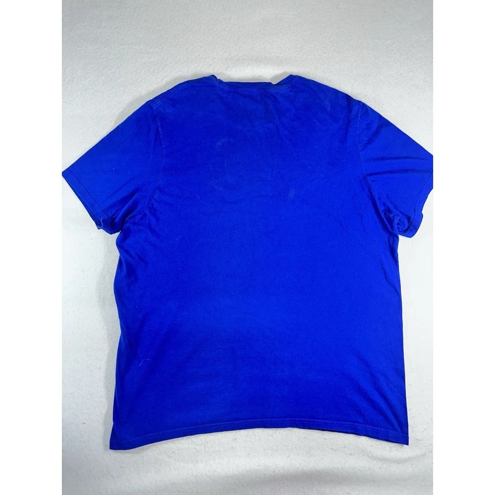 Adidas Amplifier Tee Men's XL Blue Logo Graphic Short Sleeve T-Shirt